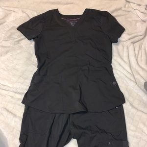 Black Healing Hands Scrubs